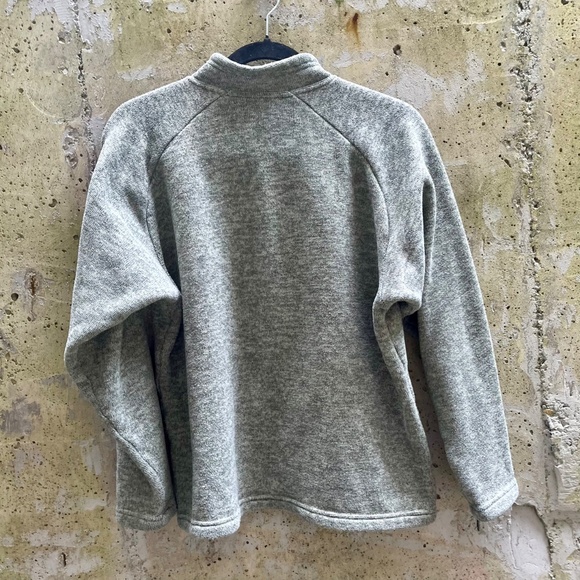 MEC Mountain Equipment Company Women's 1/2 Zip Pullover Grey Fleece Sweater, L - Picture 3 of 9